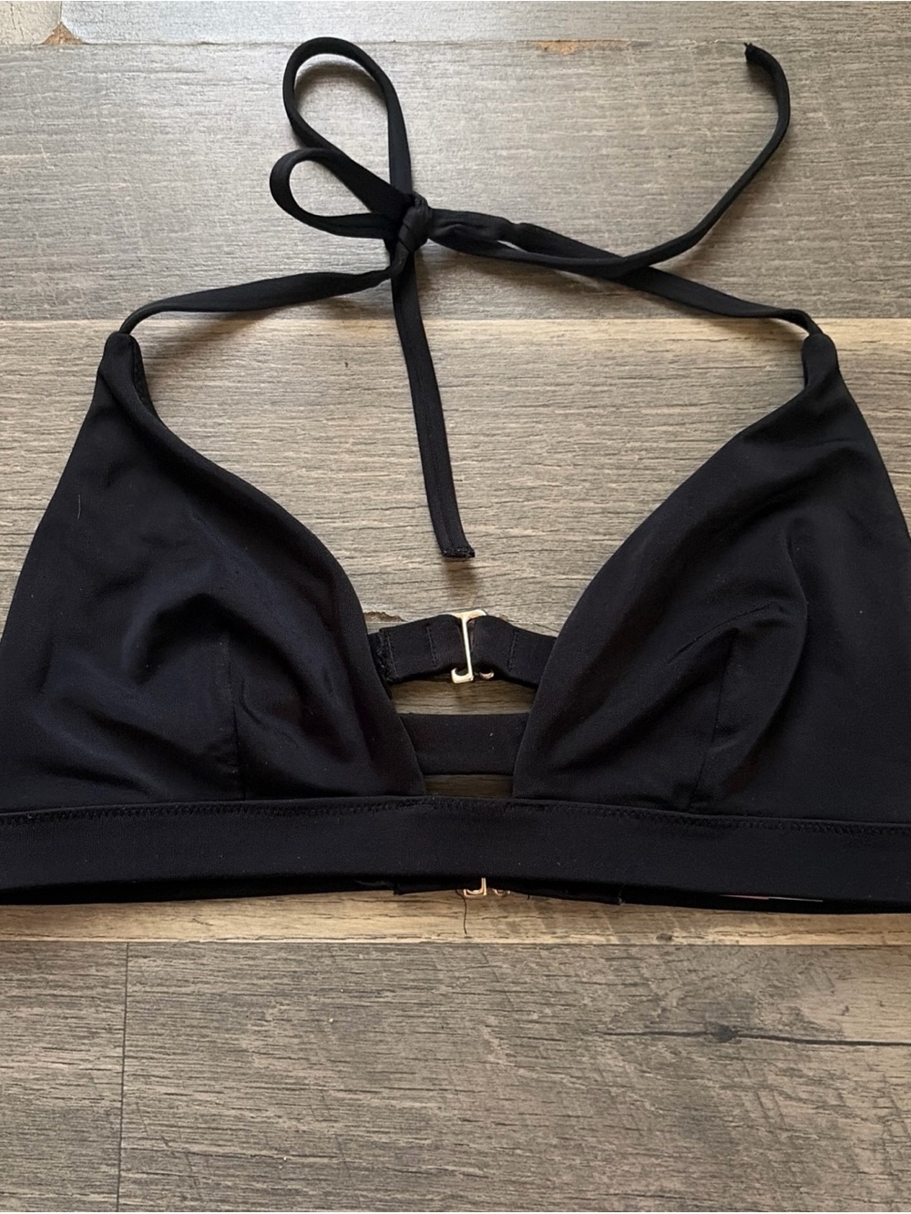 VS Victoria’s Secret Woman Size S Black Swim Top